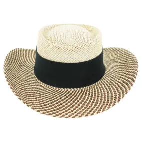 AHEAD Black Straw Hat Gambler