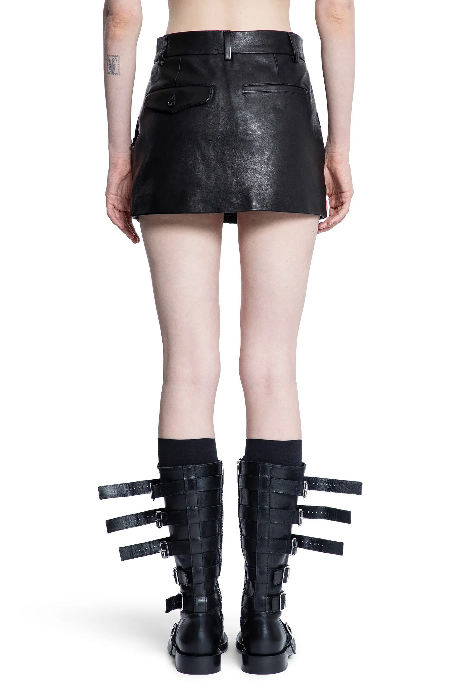 ANN DEMEULEMEESTER WOMAN BLACK SKIRTS