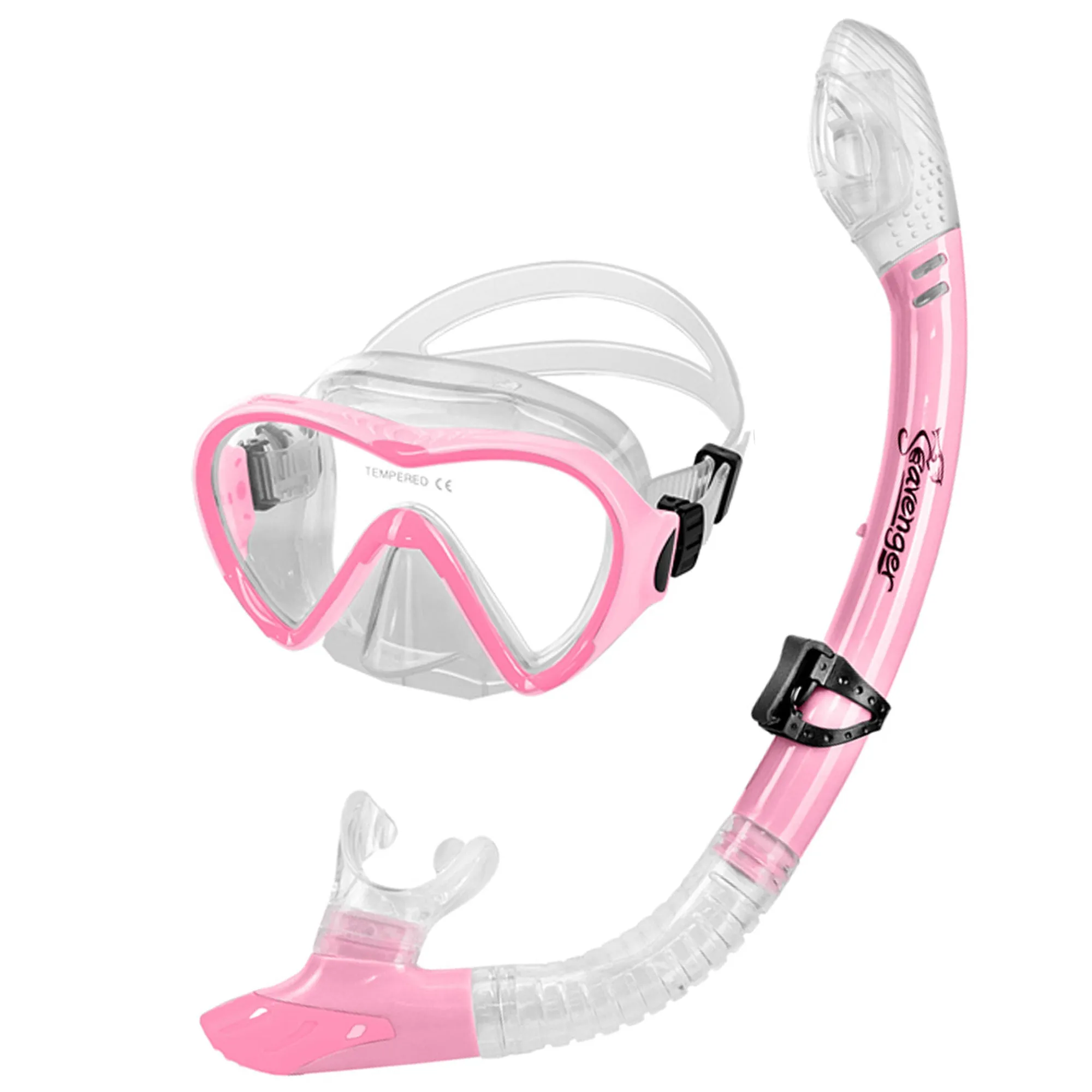 Aviator Mask and Snorkel Set - Bubblegum Pink