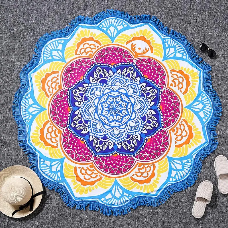 Bright and Colorful BOHO Indian-Style Mandala Tapestry