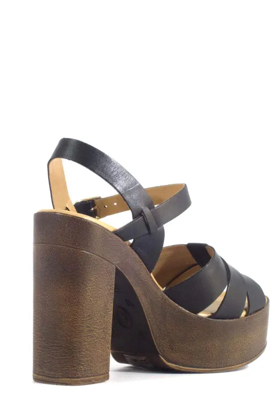 Chelsea Crew - Hollie Sandal Black Leather