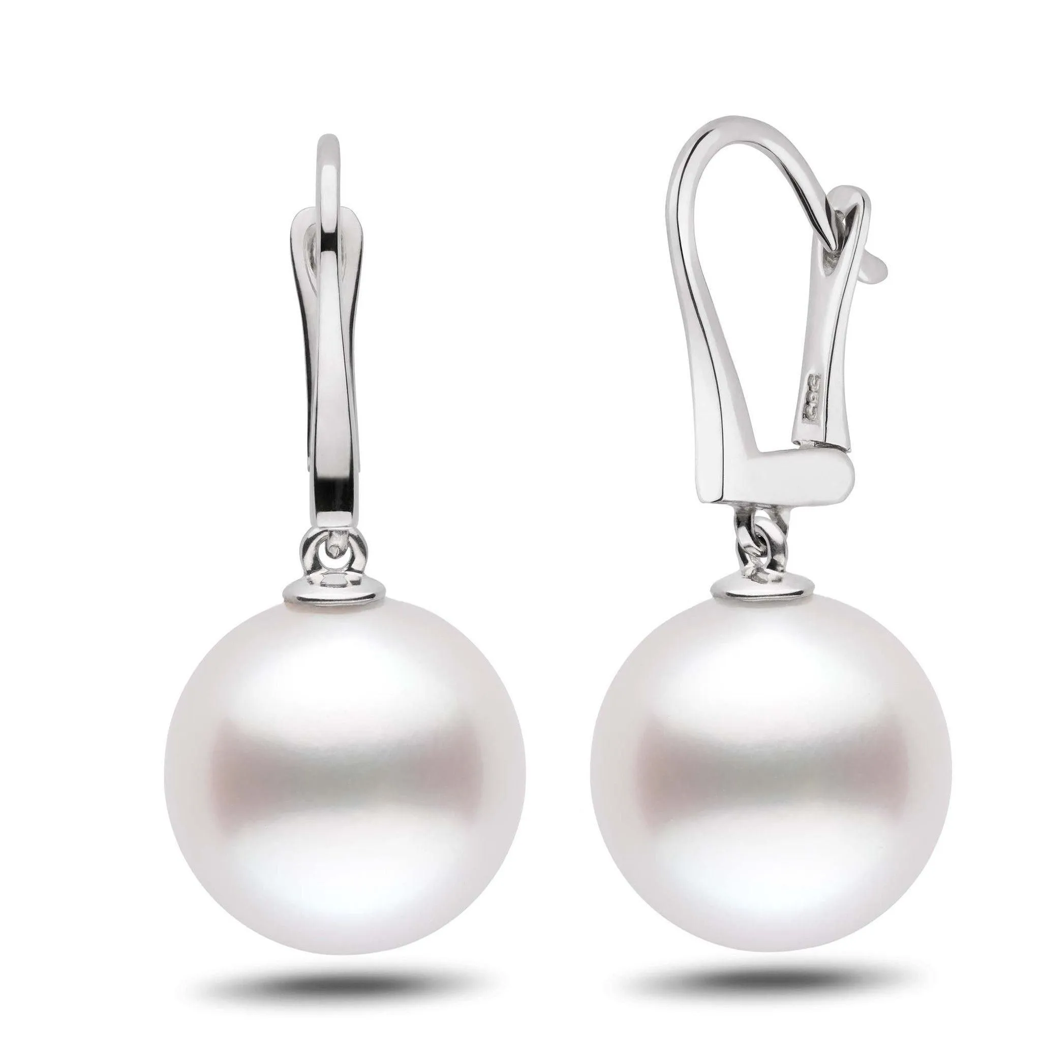 Classic Collection White South Sea 13.0-14.0 mm Pearl Dangle Earrings