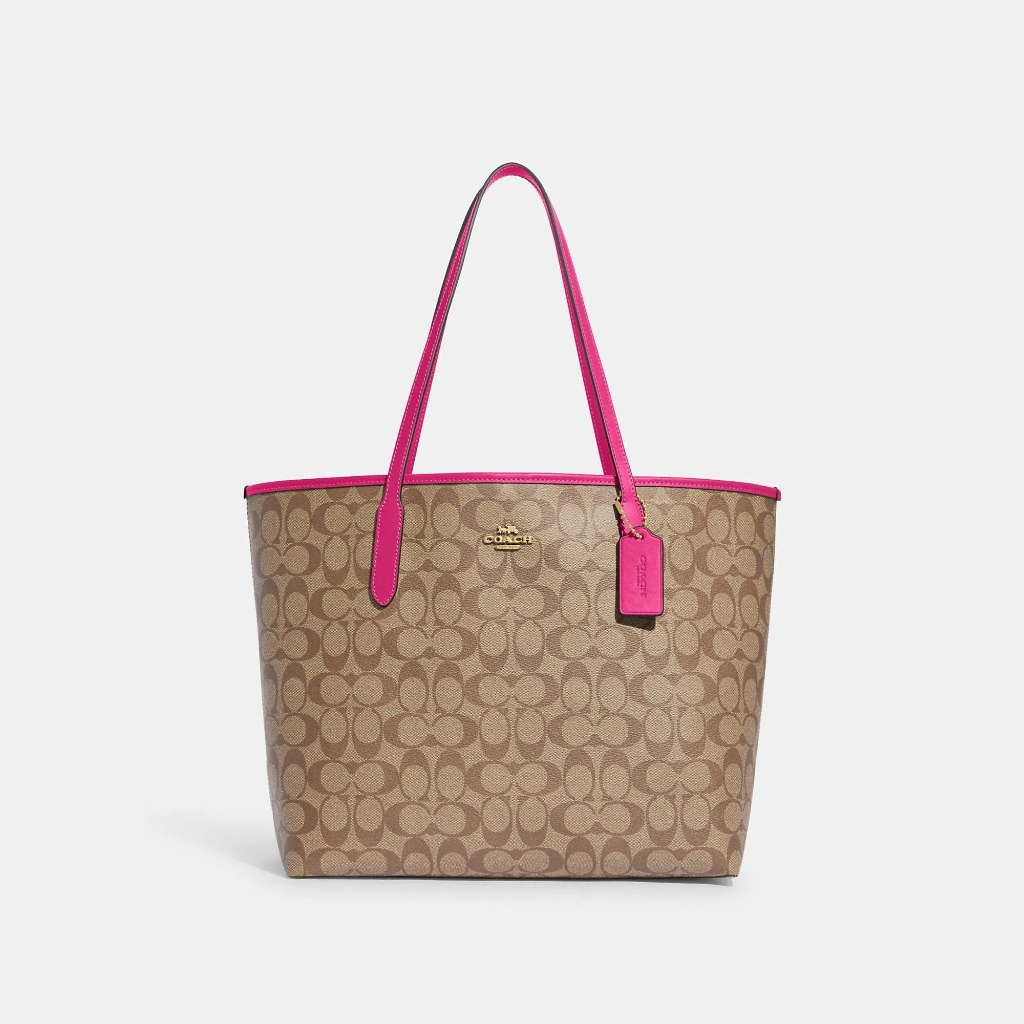 Coach Outlet City Tote In Signature Canvas