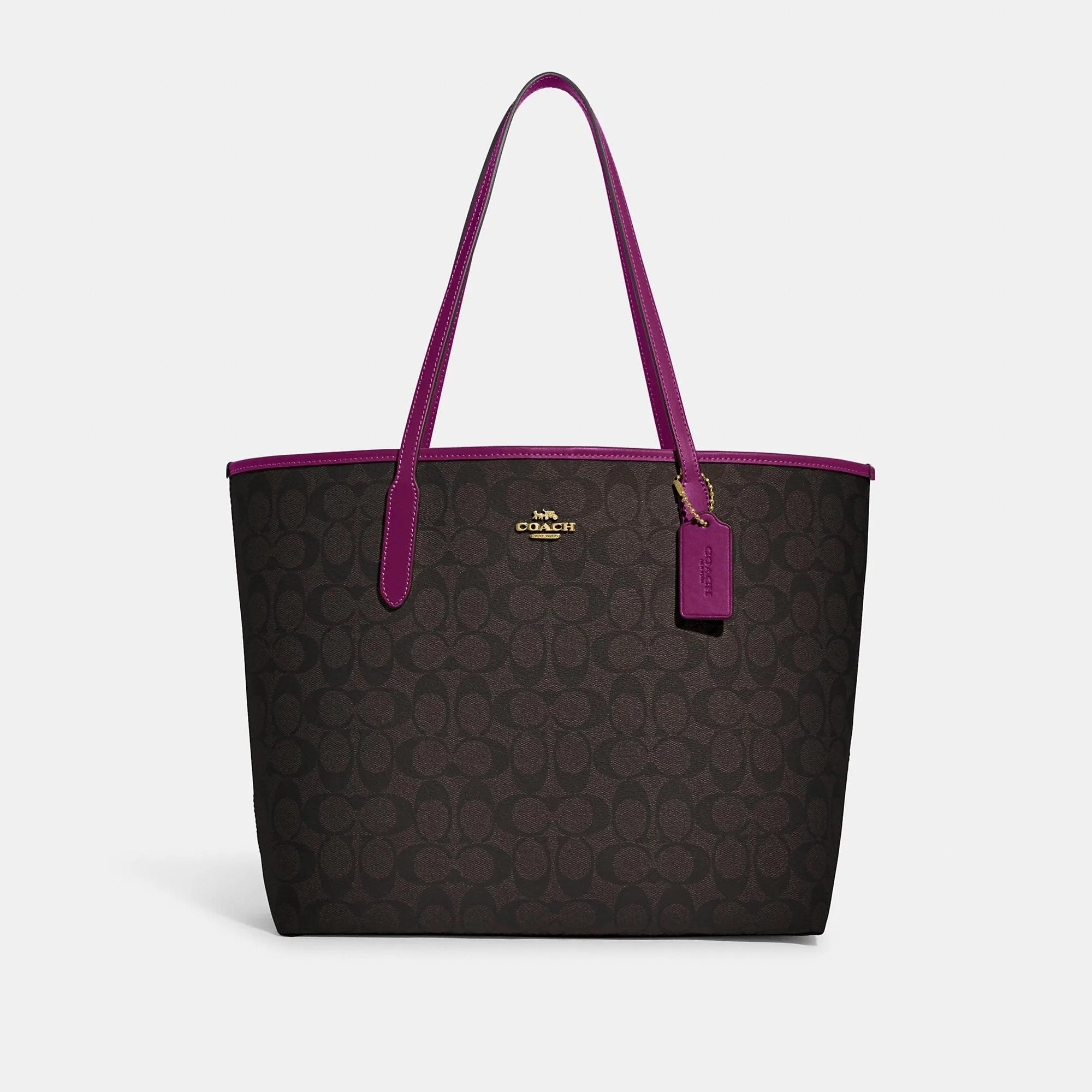 Coach Outlet City Tote In Signature Canvas