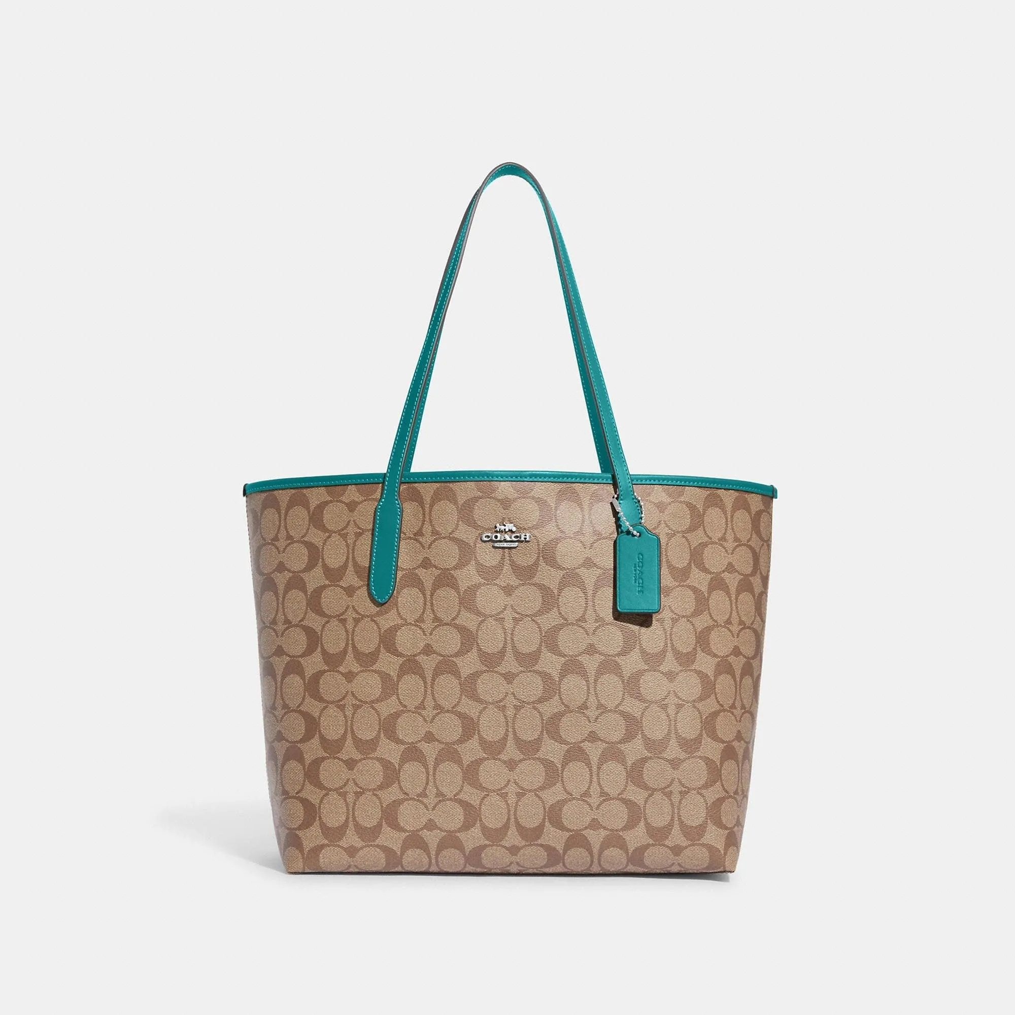 Coach Outlet City Tote In Signature Canvas