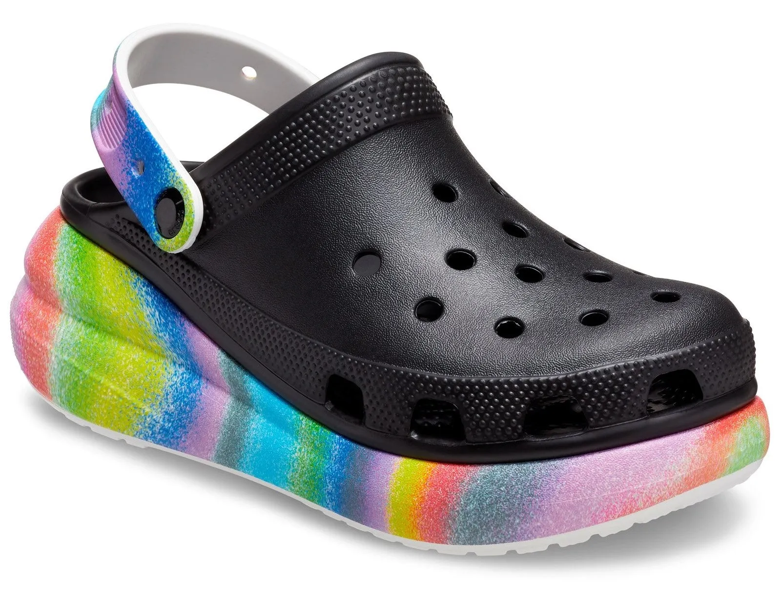 Crocs Classic Crush Spray Dye Womens Platform Clog