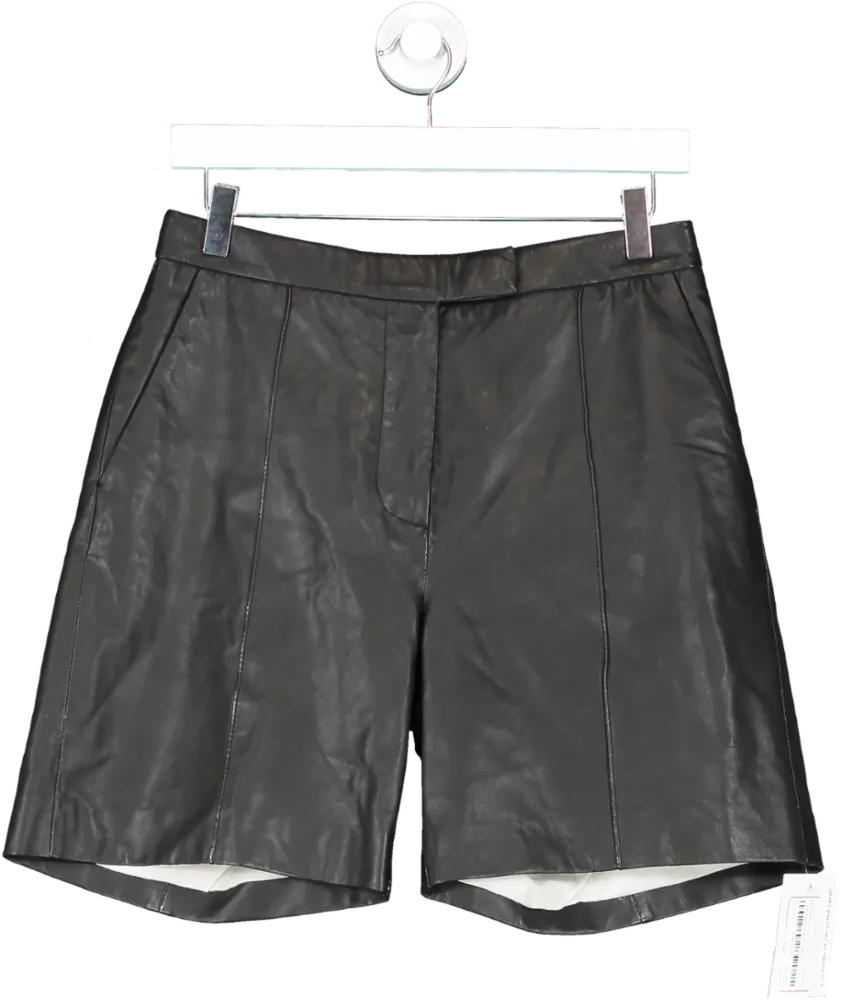 DAY Black 2nd Erie Leather Shorts UK 8