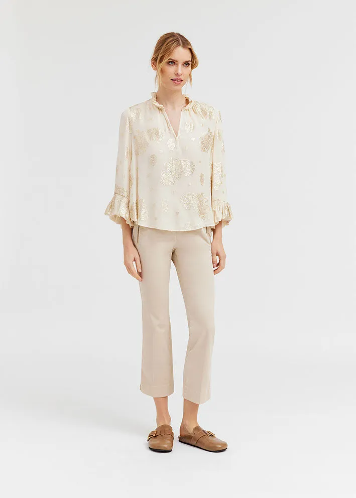 Gustav Marilou frills shirt 53606 Skjorte - Sand