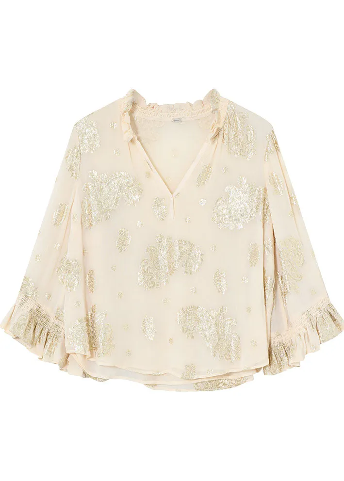 Gustav Marilou frills shirt 53606 Skjorte - Sand