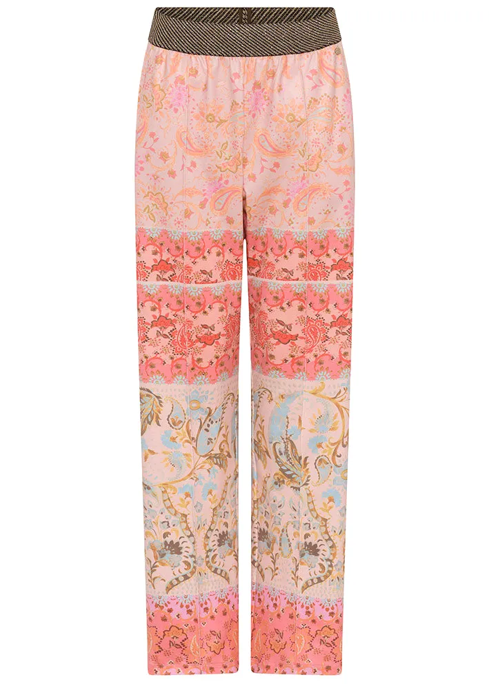 Gustav Marisa jersey pants 53000 Bukser - Coral Border Print