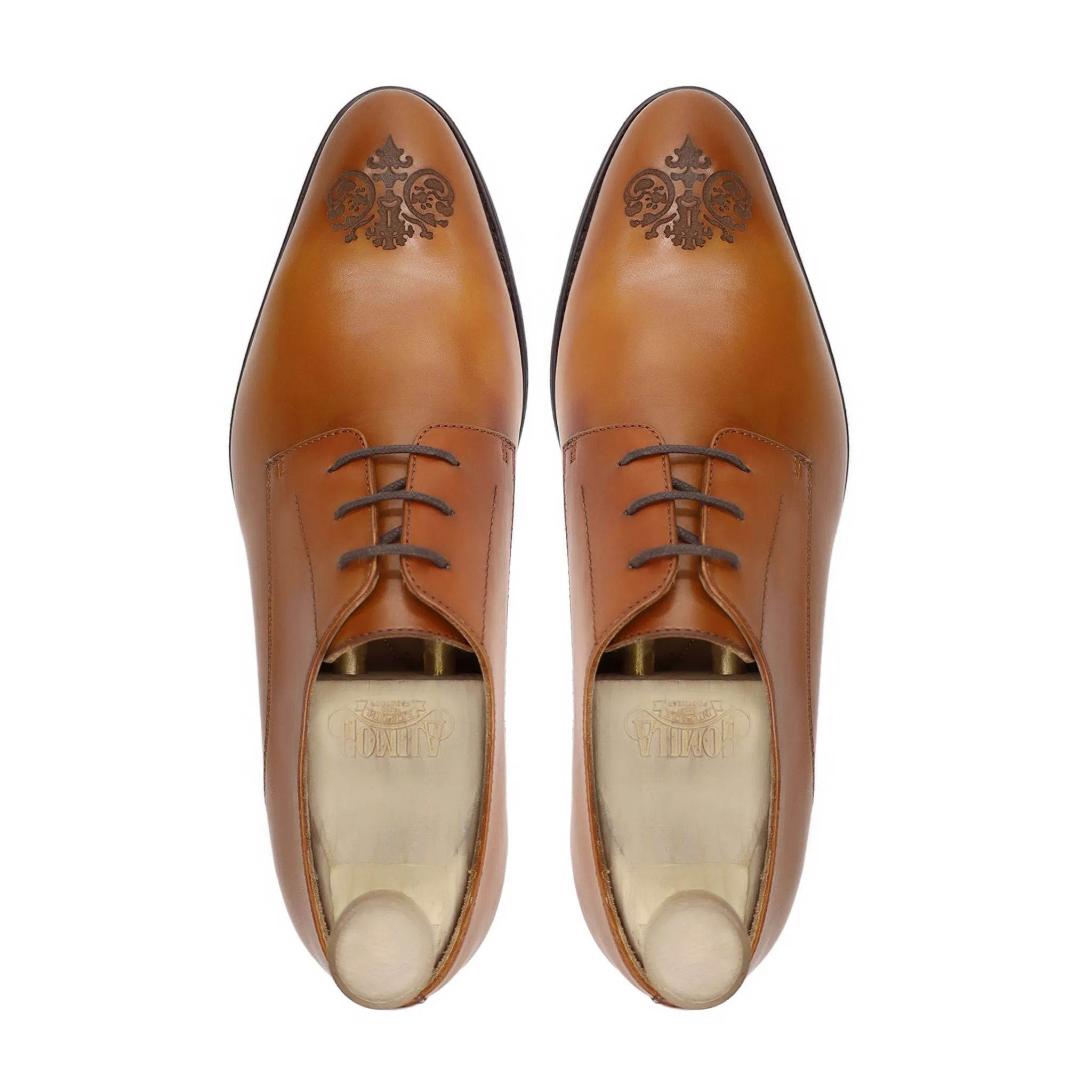 Hout - Men's Tan Calf Leather Derby Shoe