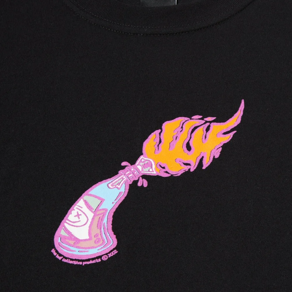 HUF FIRE STARTER S/S TEE-BLACK