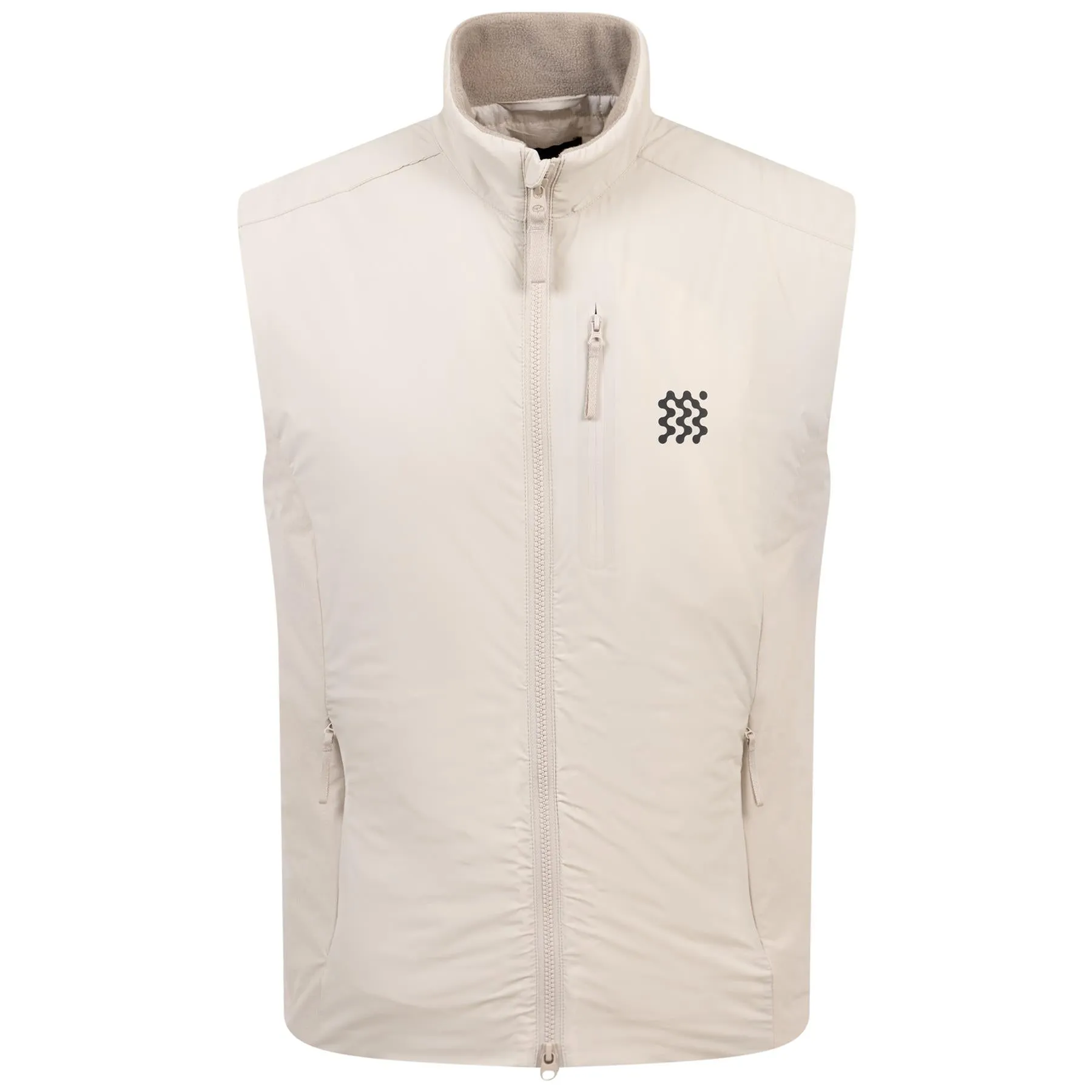 Insulated Course Woven Gilet Ivory Beige - SS24