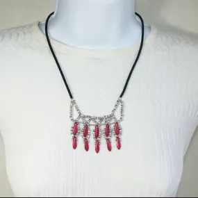 Kalea, Red Princess Dagger Bead Necklace