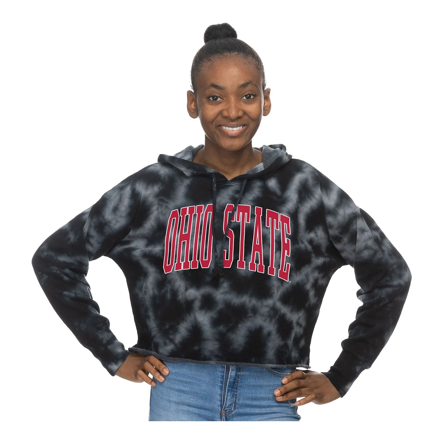 Ladies Ohio State Buckeyes Cloud Crop Hood