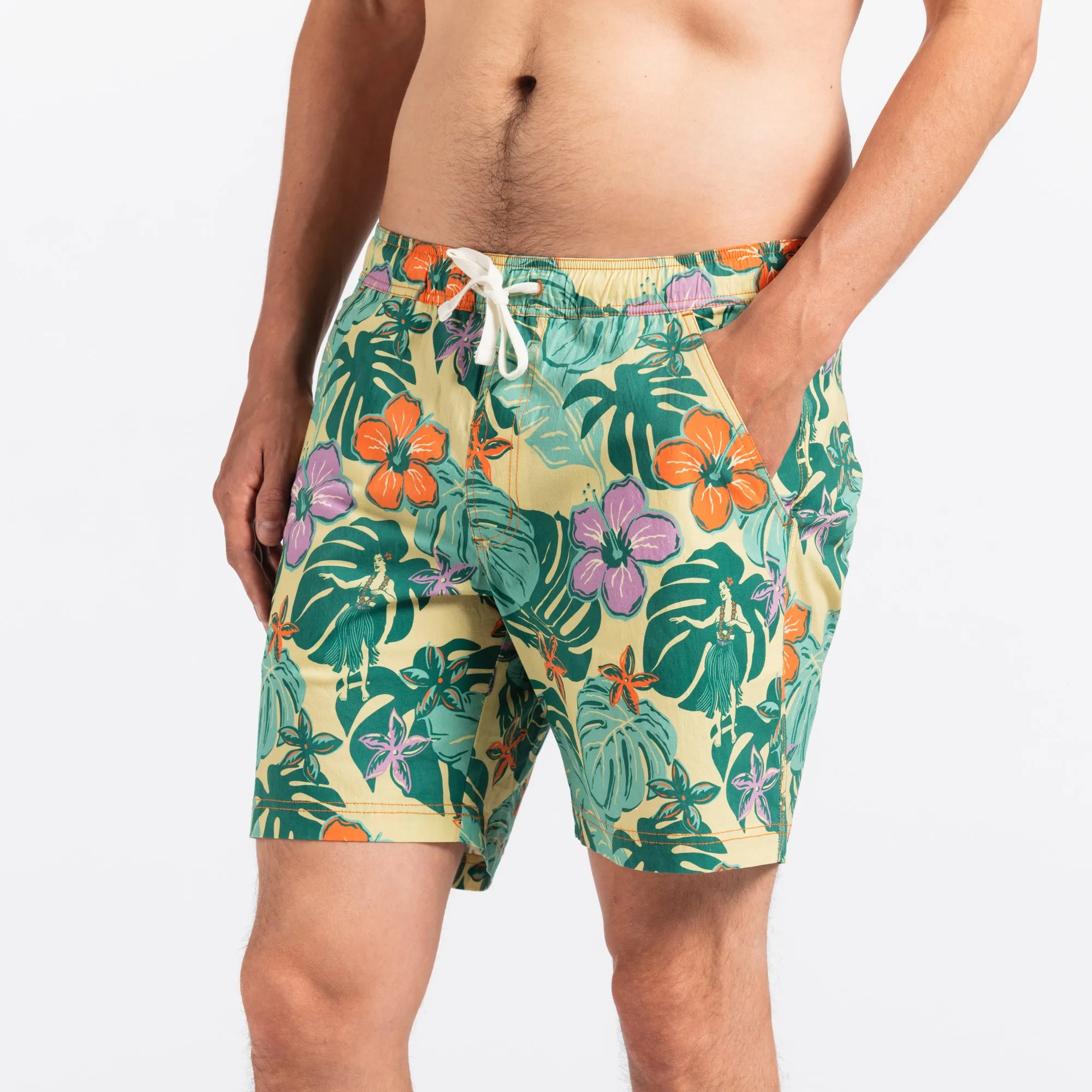 Lei Day Elastic Boardshort