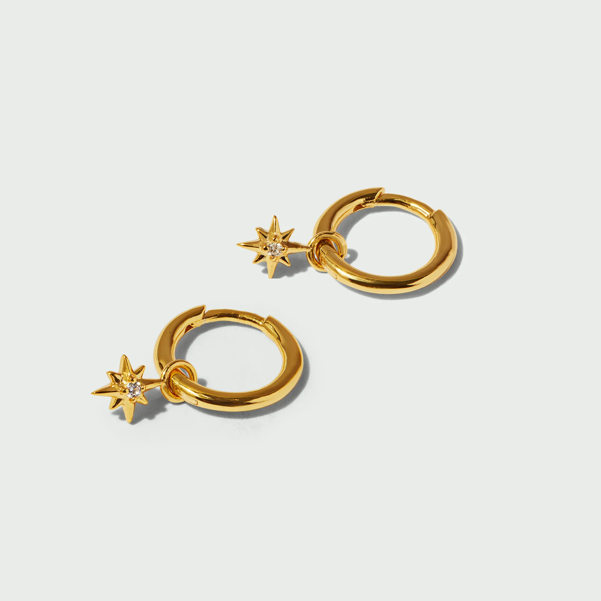 LUXE Starburst Huggie Hoop Earrings