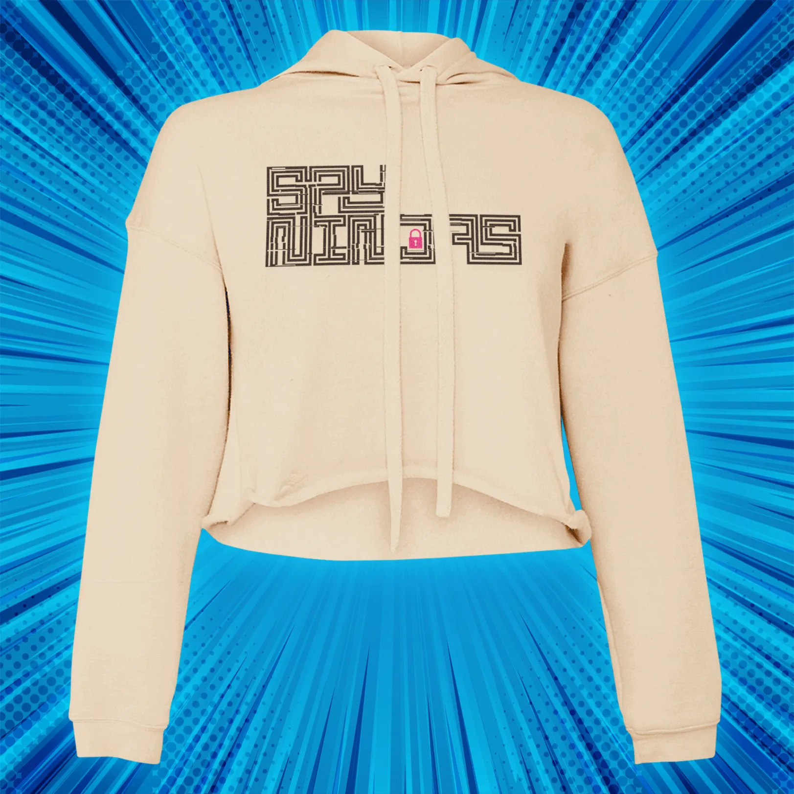 Maze Ladies Cropped Fleece Hoodie