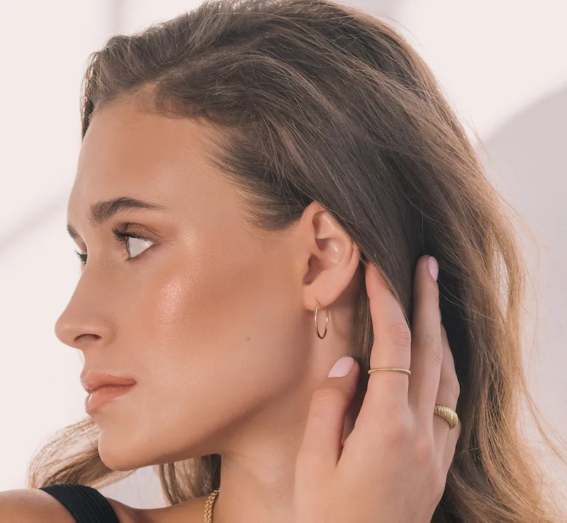 Medium Dainty Hoops