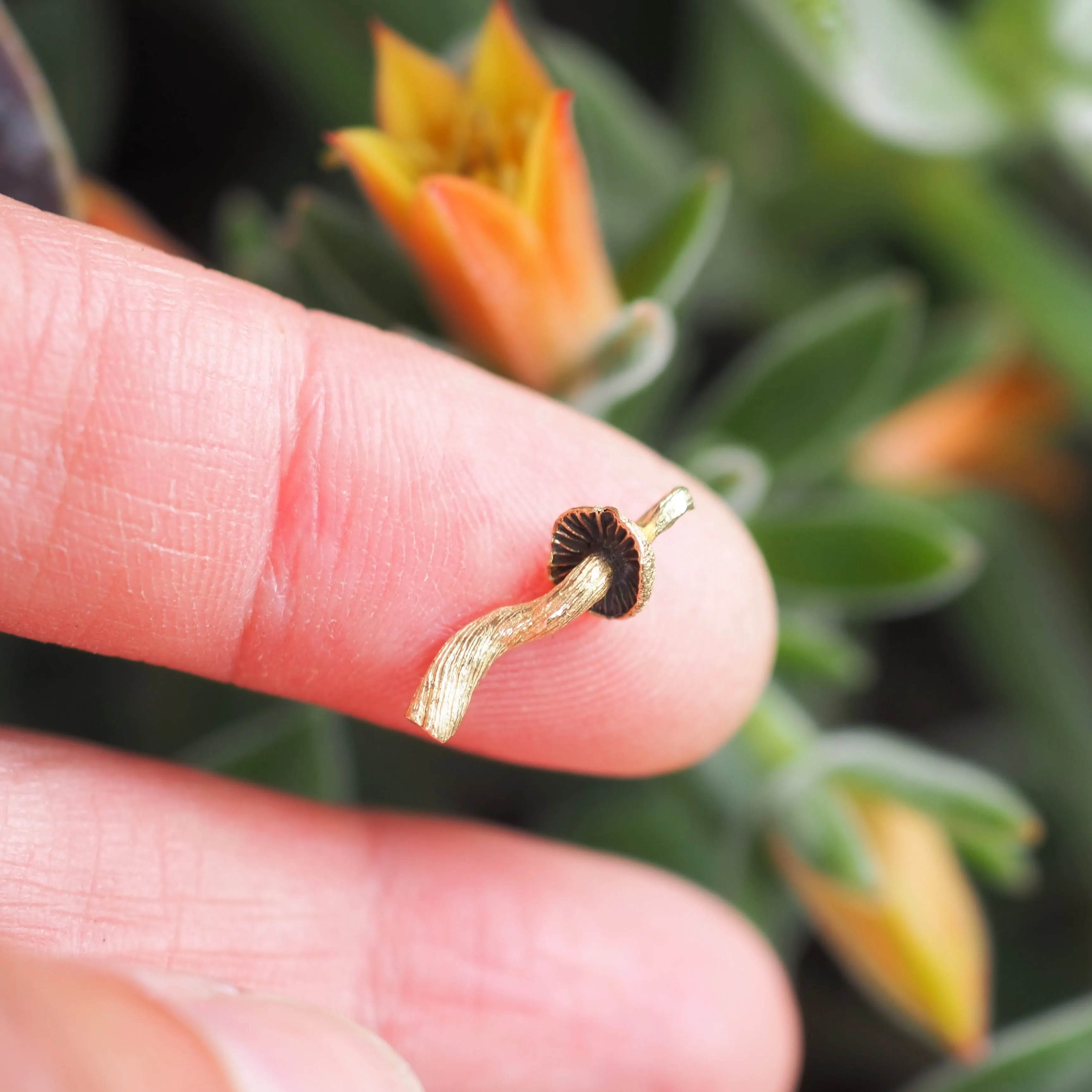 Mini mushroom necklace