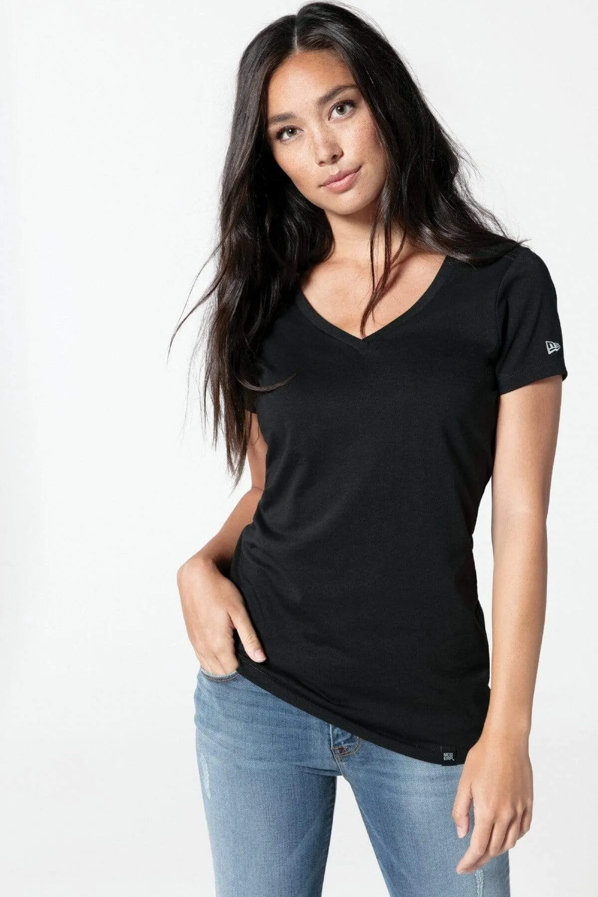 New Era Ladies Heritage Blend V-Neck Tee