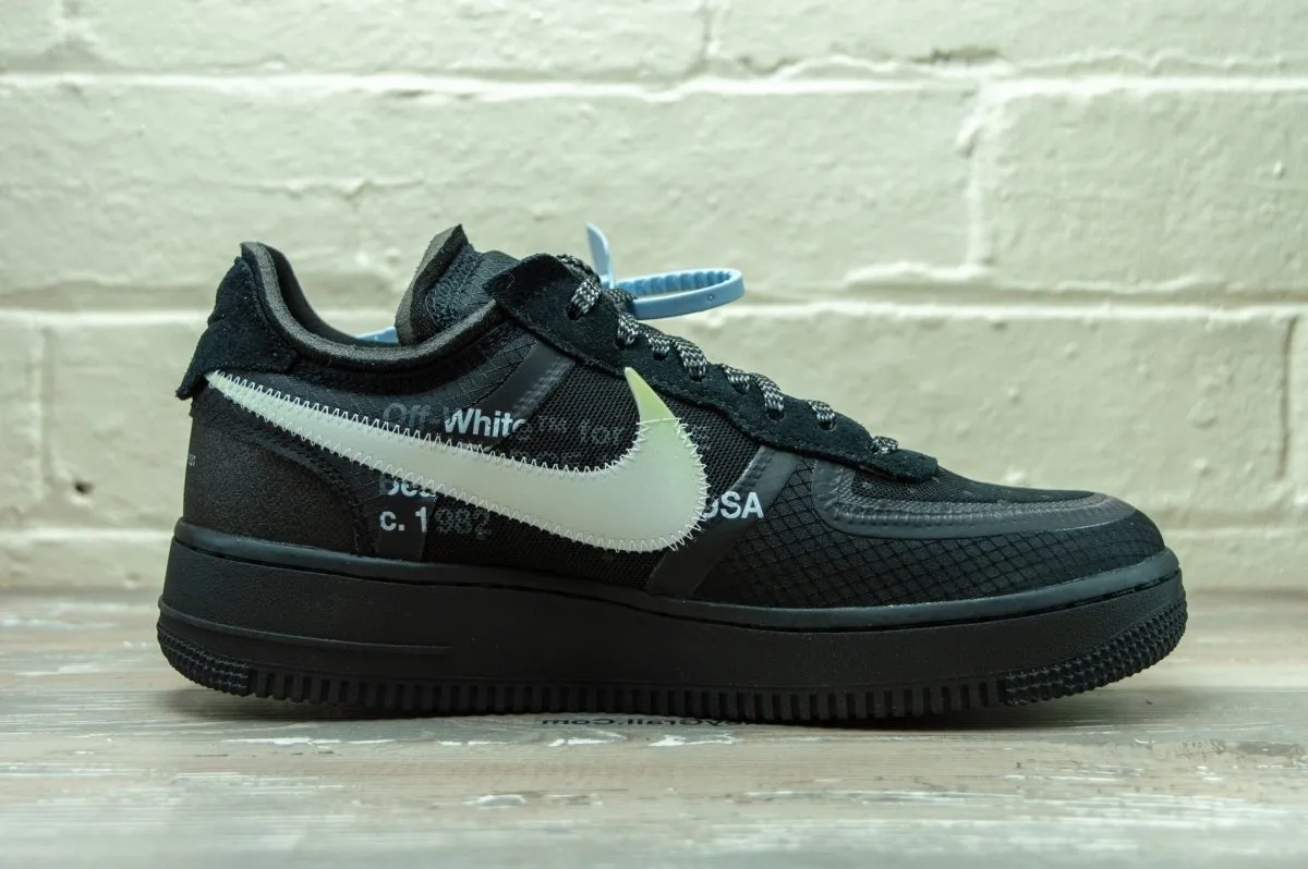 Nike Off White Air Force 1 Low Black AO4606 001