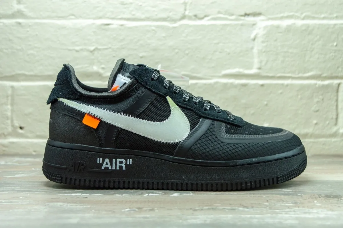 Nike Off White Air Force 1 Low Black AO4606 001