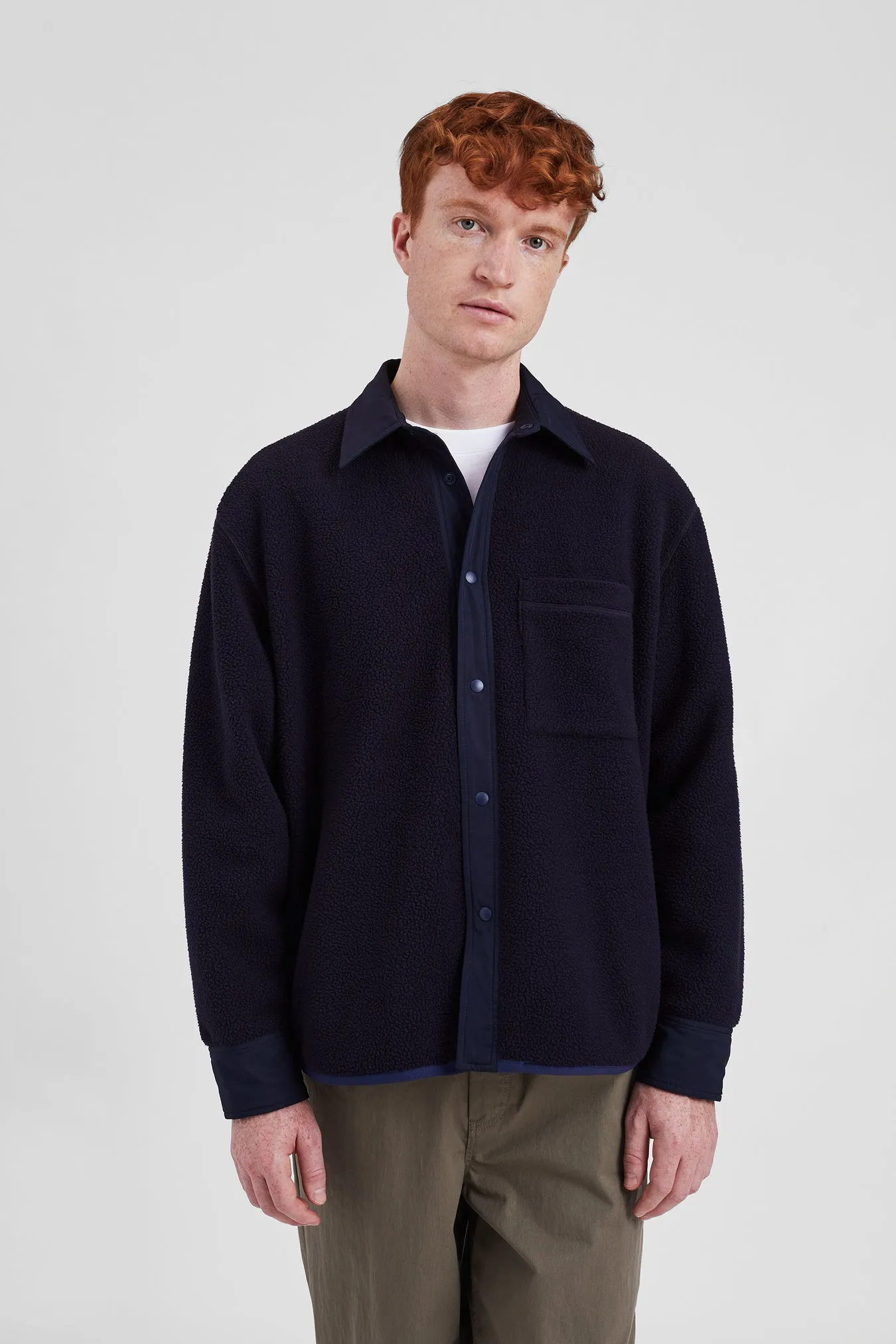 Norse Projects - Ulrik Reversible Fleece Overshirt - Dark Navy