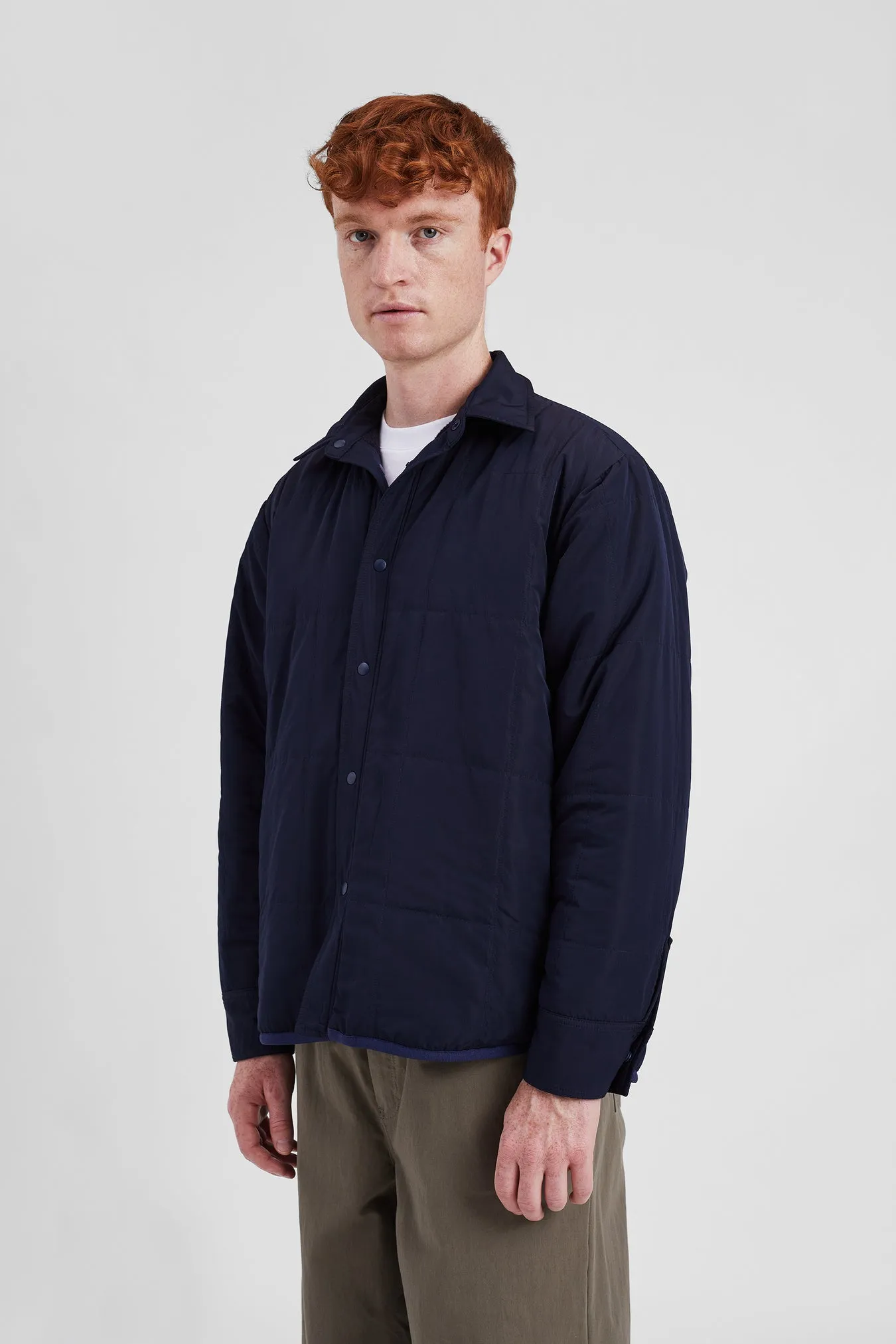 Norse Projects - Ulrik Reversible Fleece Overshirt - Dark Navy