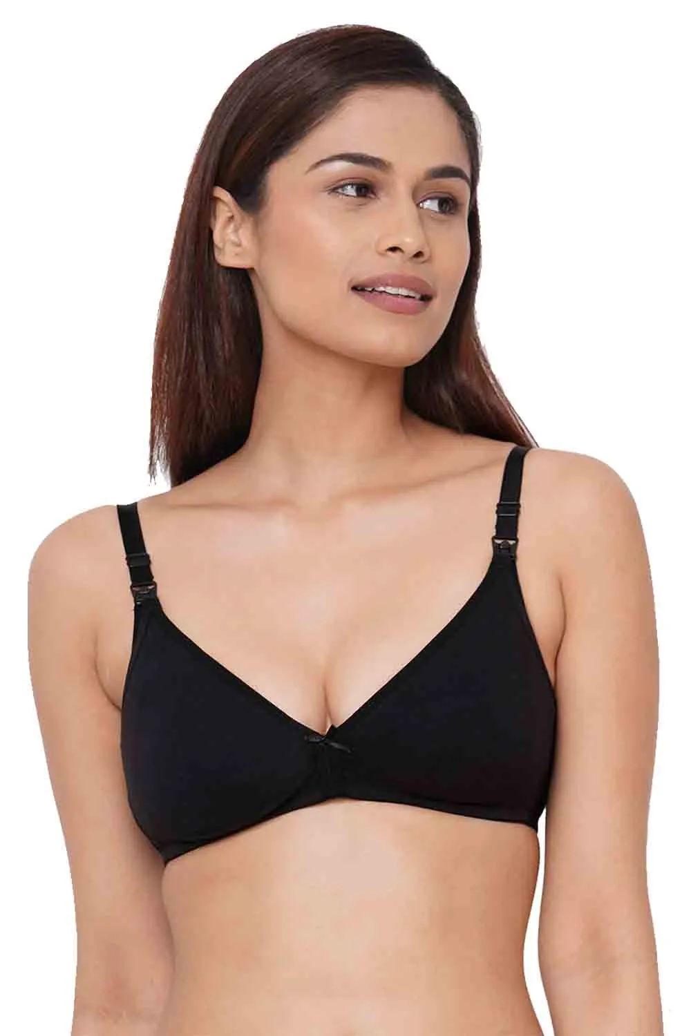 Organic Cotton Antimicrobial Soft Nursing Bra (Pack of 2)-IMB006D_6E