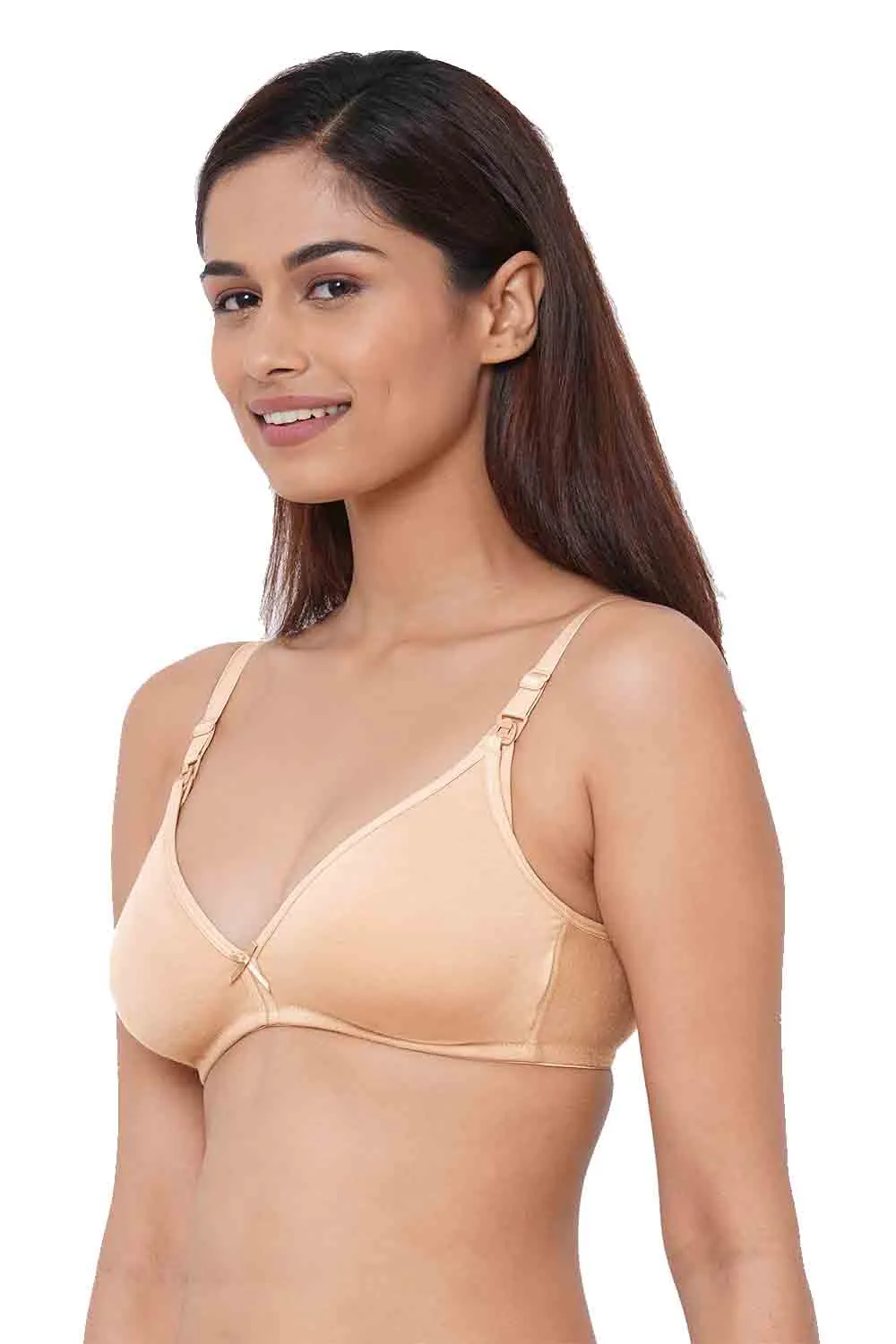 Organic Cotton Antimicrobial Soft Nursing Bra (Pack of 2)-IMB006D_6E