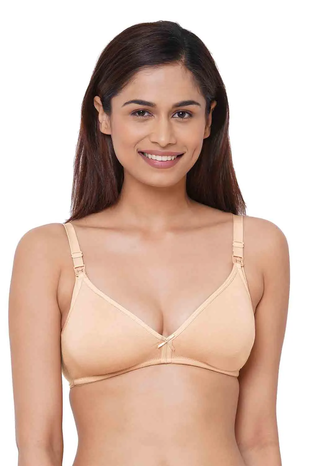 Organic Cotton Antimicrobial Soft Nursing Bra (Pack of 2)-IMB006D_6E