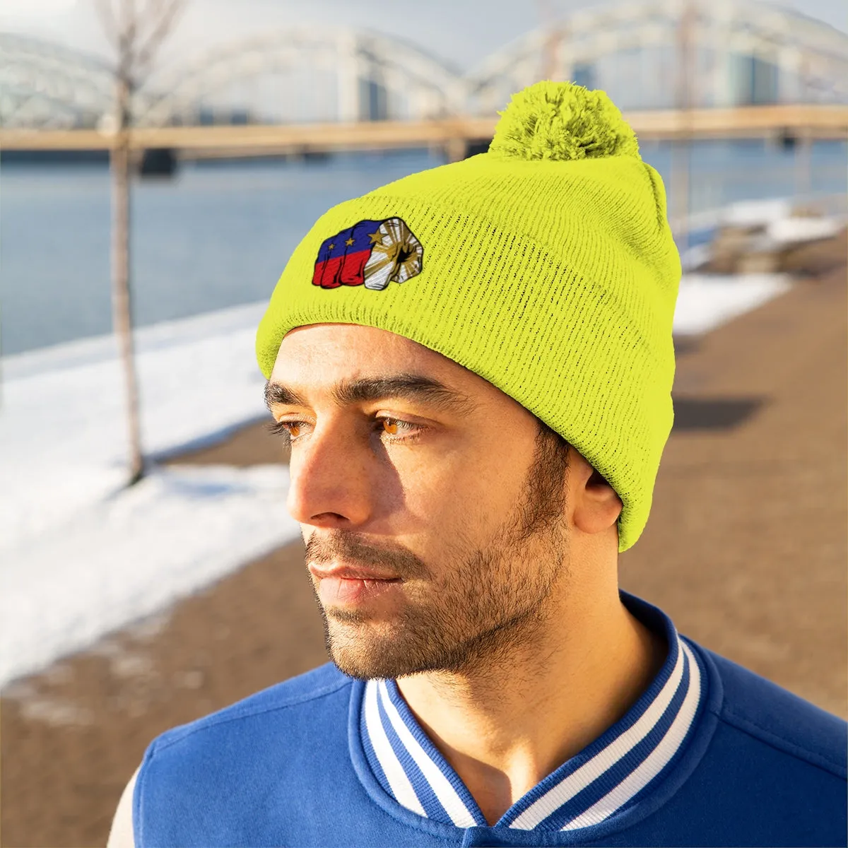 Pac Fist Pom Pom Beanie