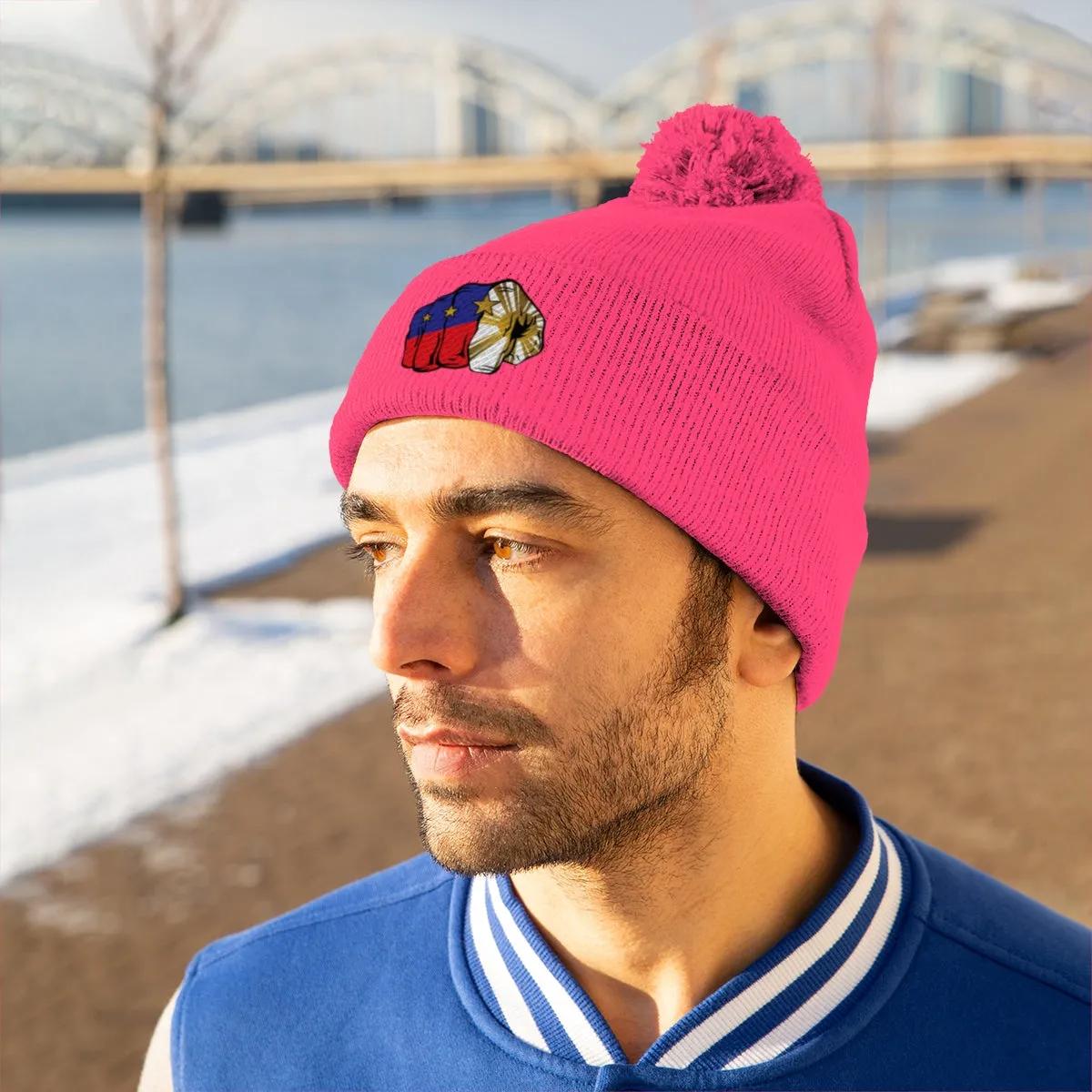 Pac Fist Pom Pom Beanie