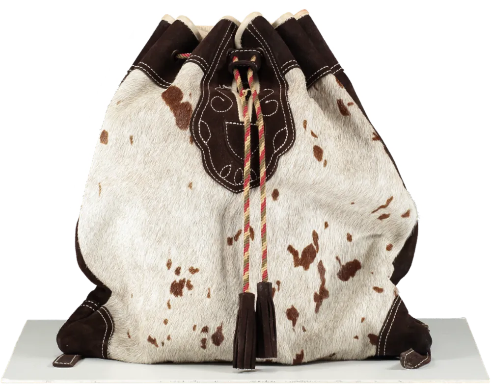 Penelope Chilvers Brown Cow Hide Leather Backpack