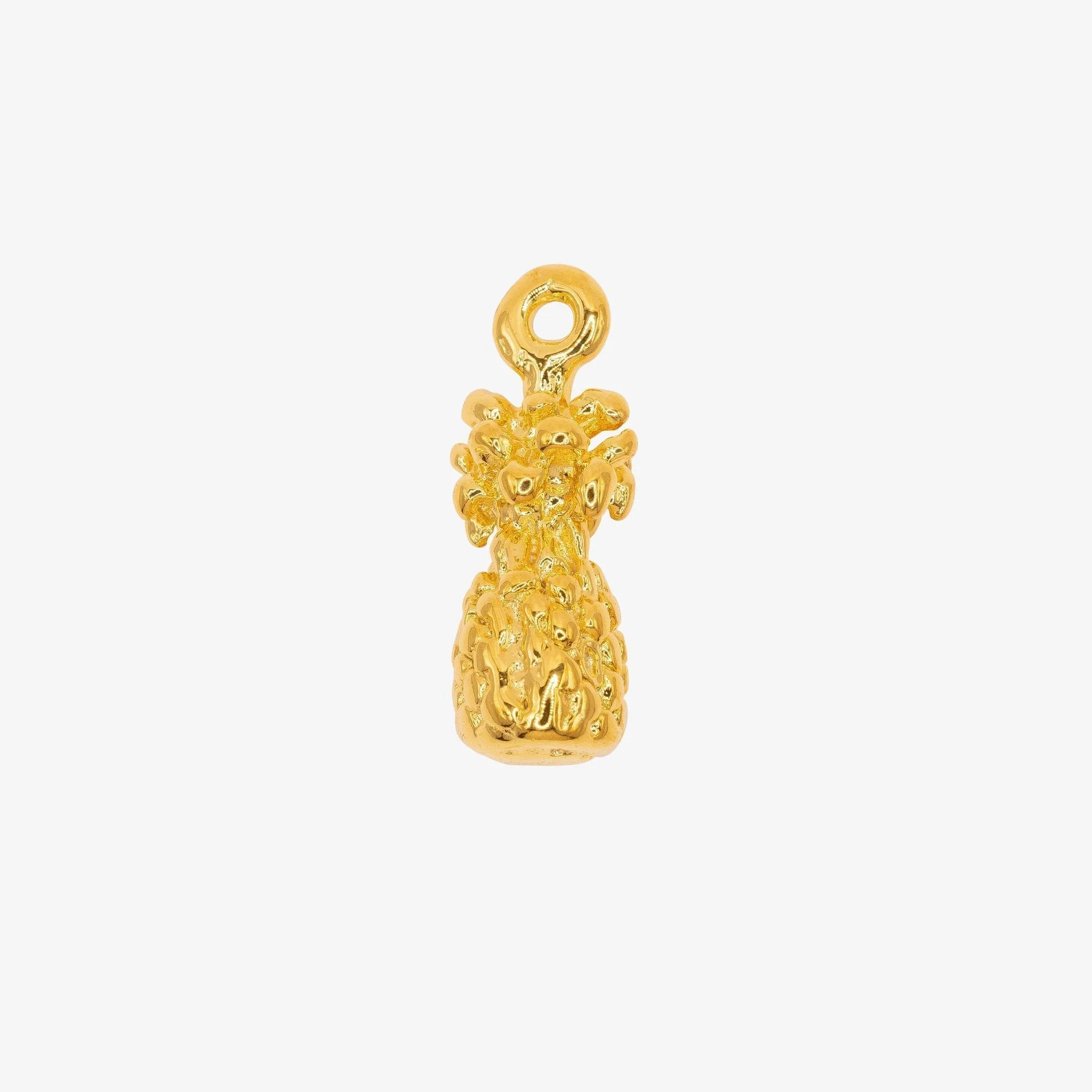 Pineapple 3D Wholesale Charm 14K Gold, Solid 14K Gold, G186