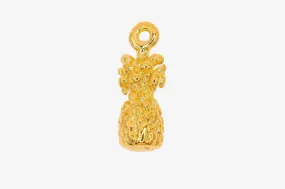 Pineapple 3D Wholesale Charm 14K Gold, Solid 14K Gold, G186