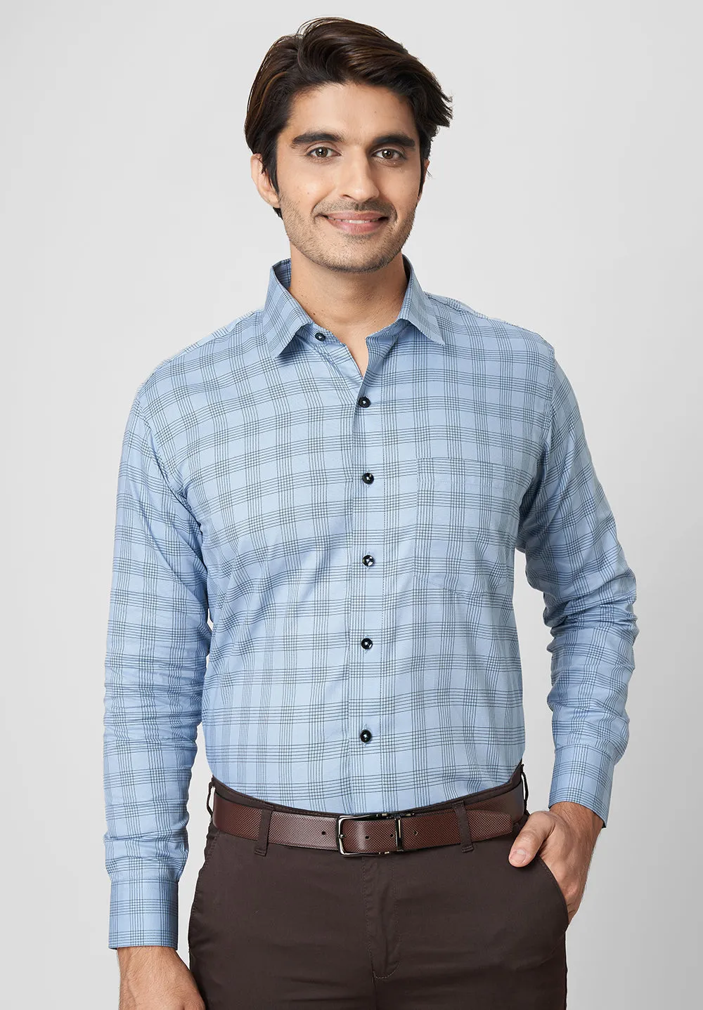 Pure Cotton Formal-Regular Fit Shirt - 40902