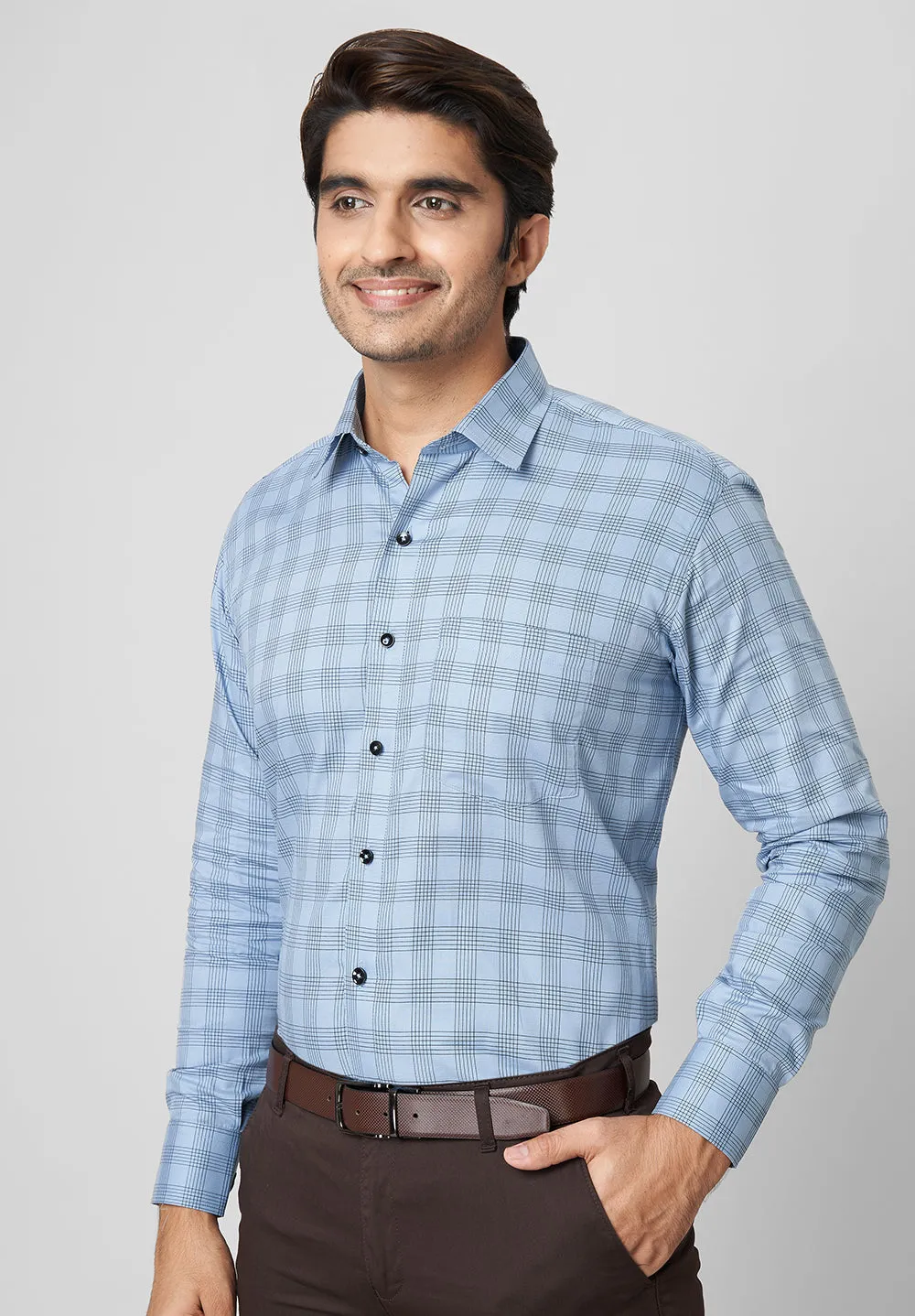 Pure Cotton Formal-Regular Fit Shirt - 40902