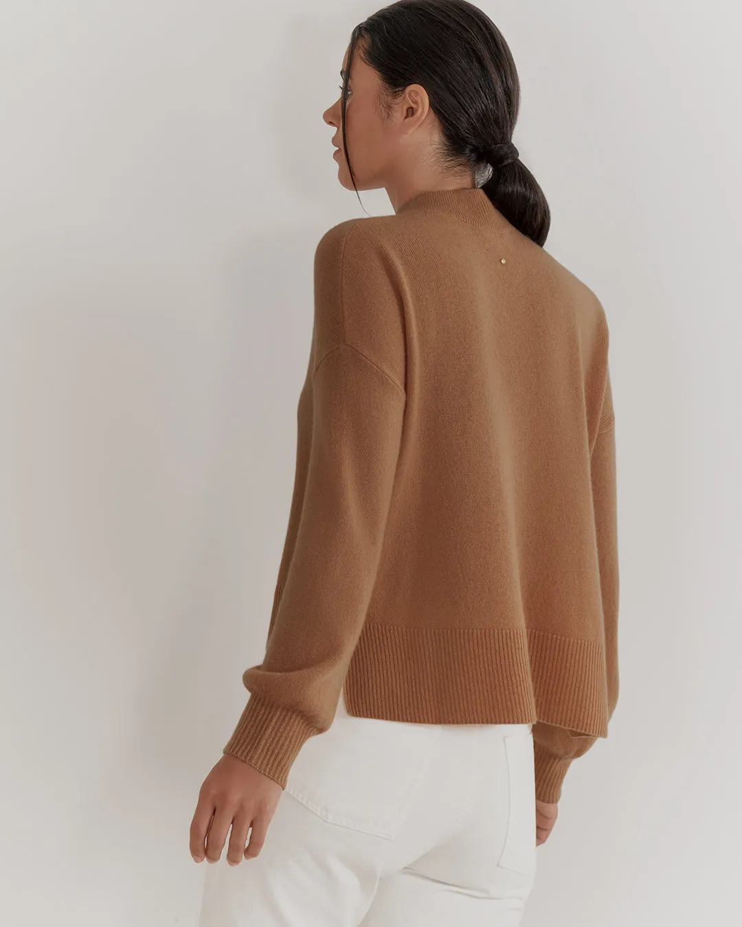 Single Origin Cashmere Cropped Sweater