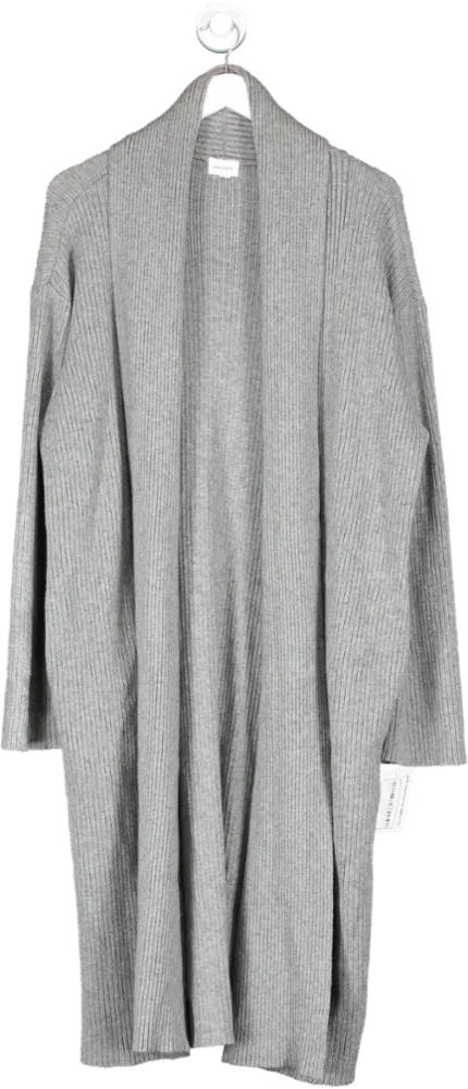 Song of Style Grey Longline Cardigan UK XS