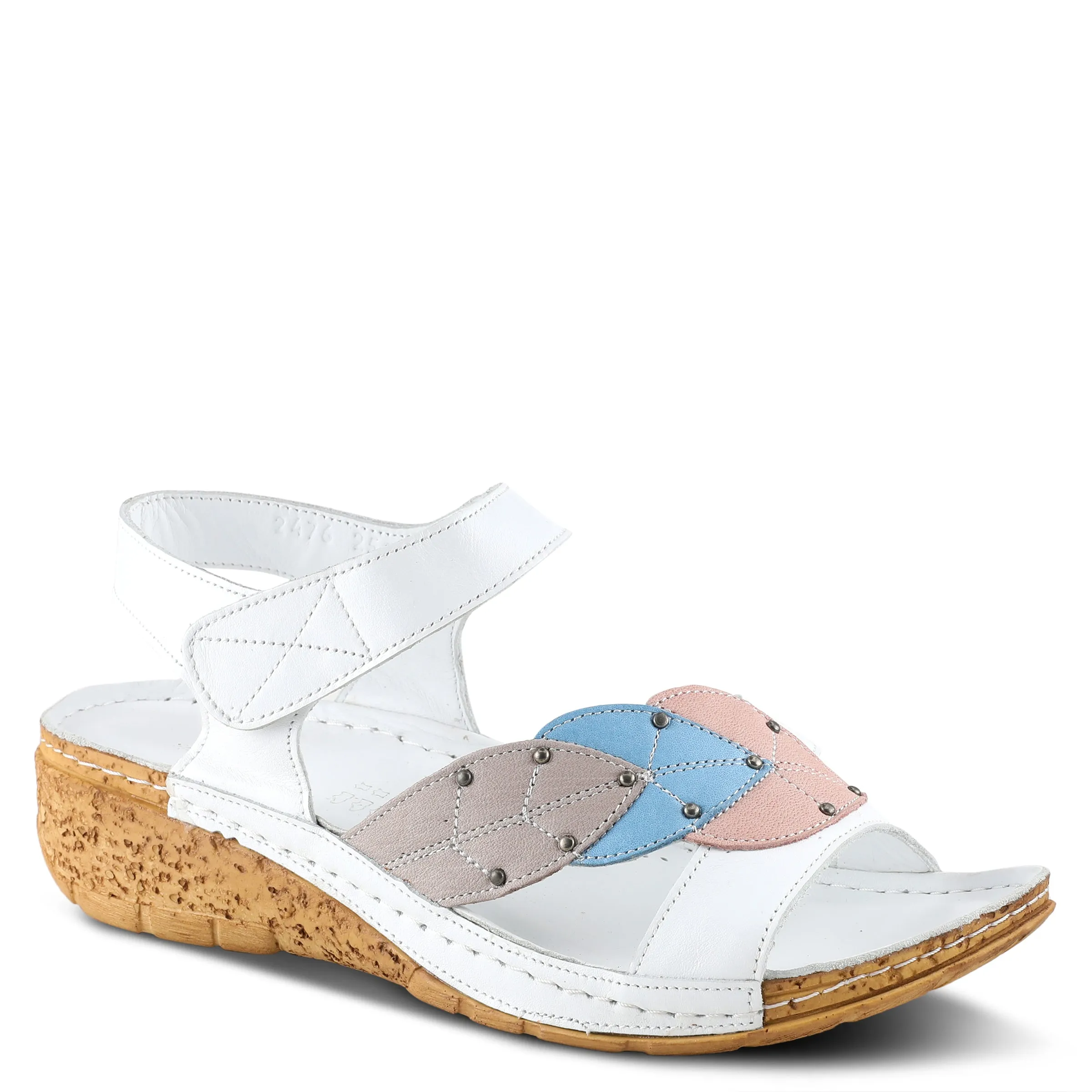 SPRING STEP LEAF QUARTER STRAP SANDALS