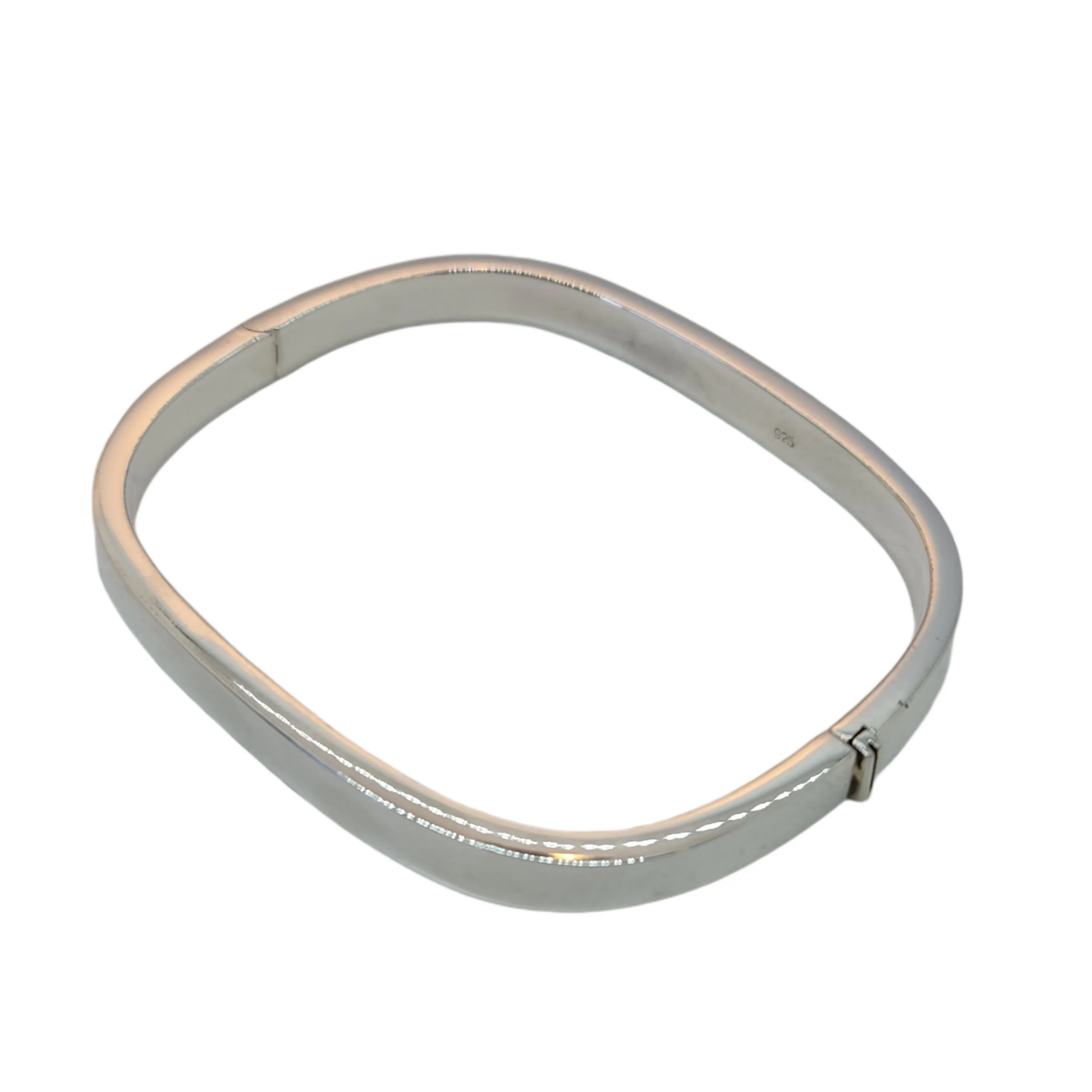 Square clip open bangle