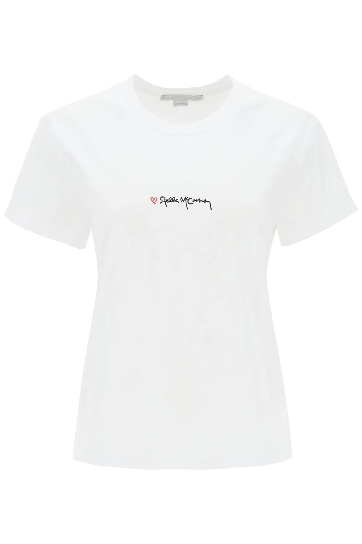 STELLA McCARTNEY t-shirt with embroidered signature