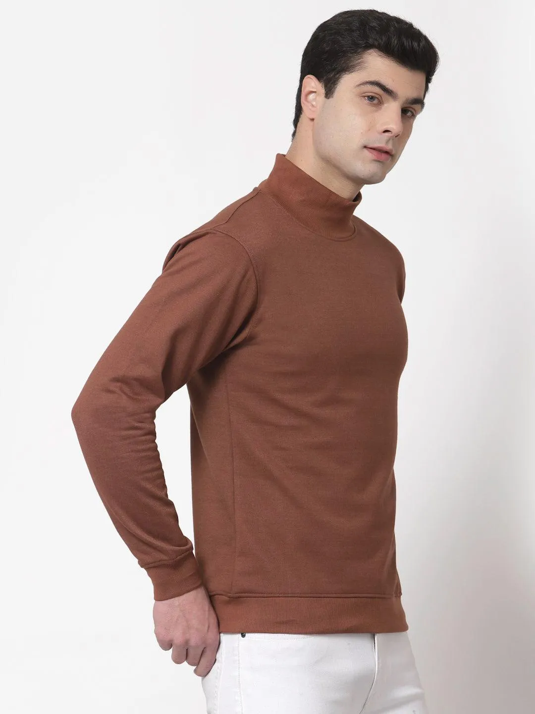 Style Quotient Men Brown Sweatshirt