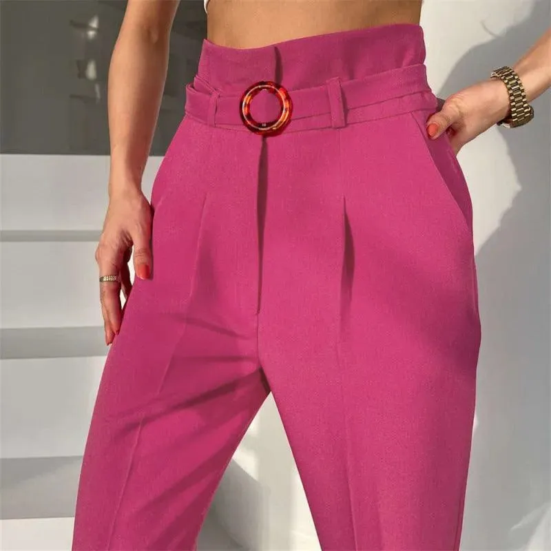 Stylish Front Pleated Women Pants