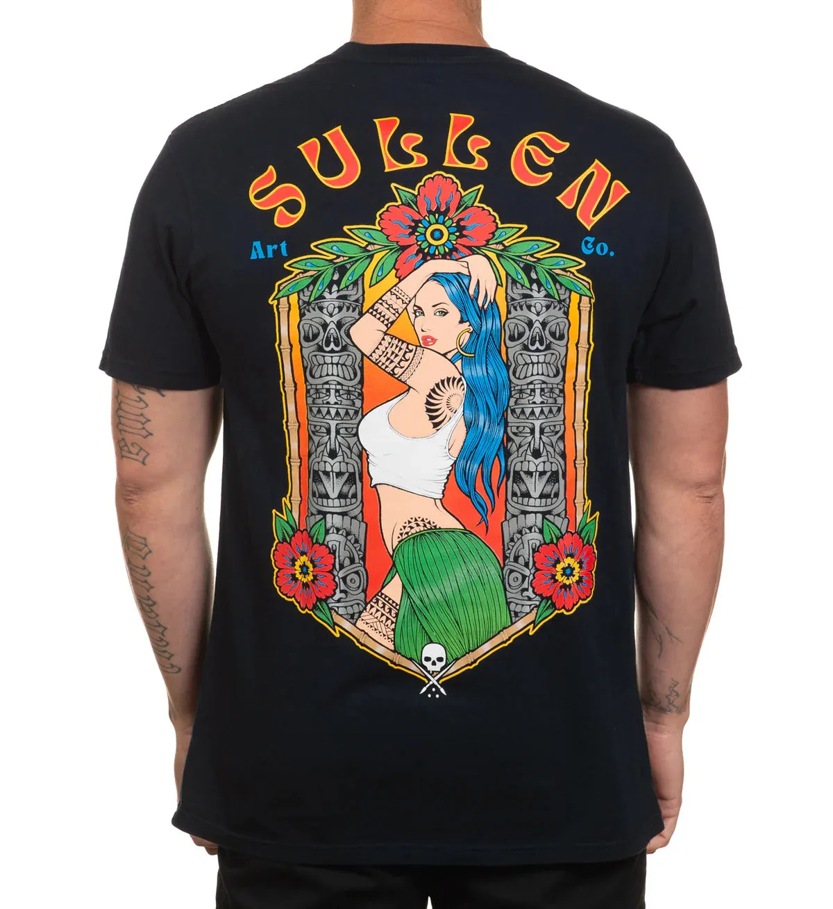 Sullen Tiki Pin-Up Tee Black