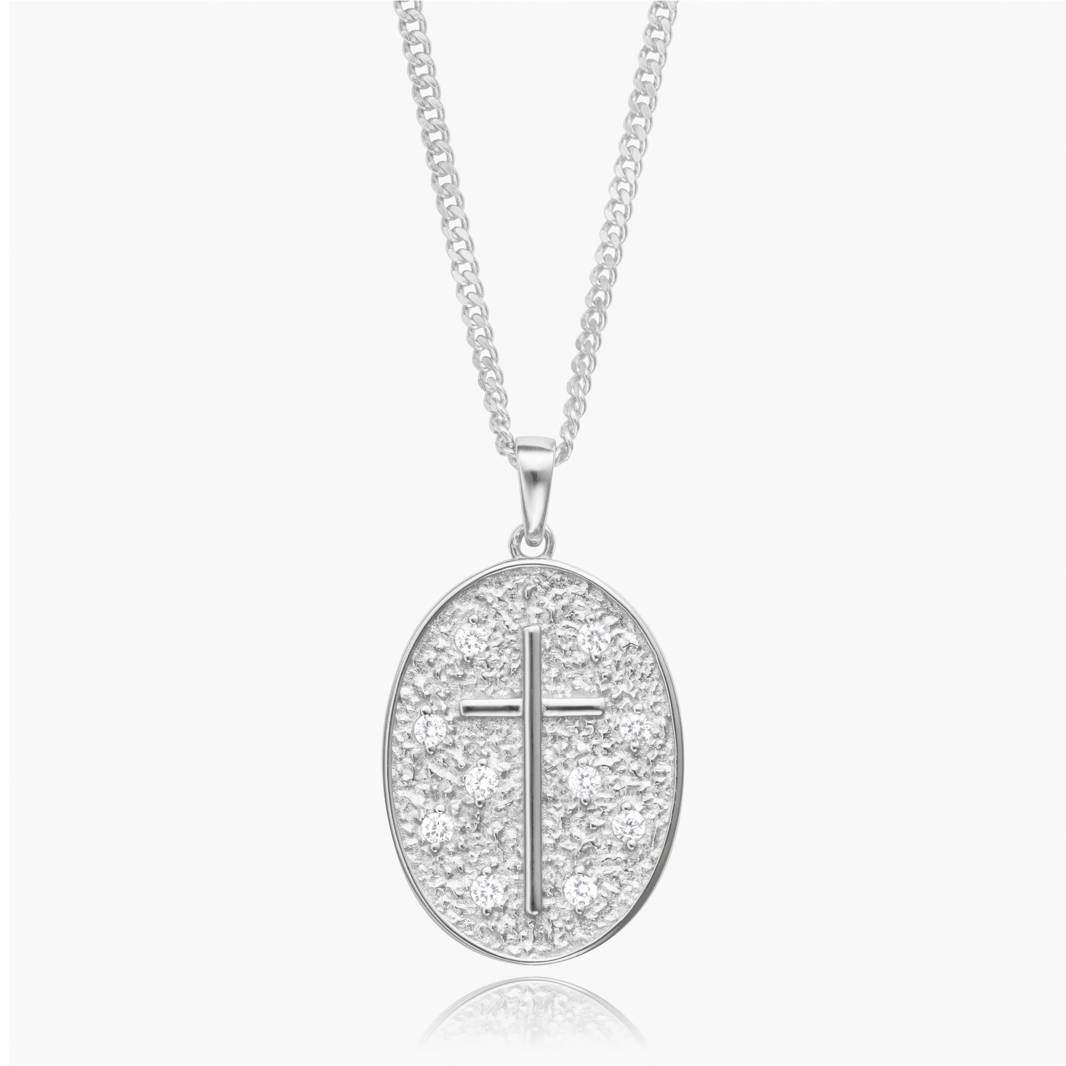 The Iced Cross Token Pendant