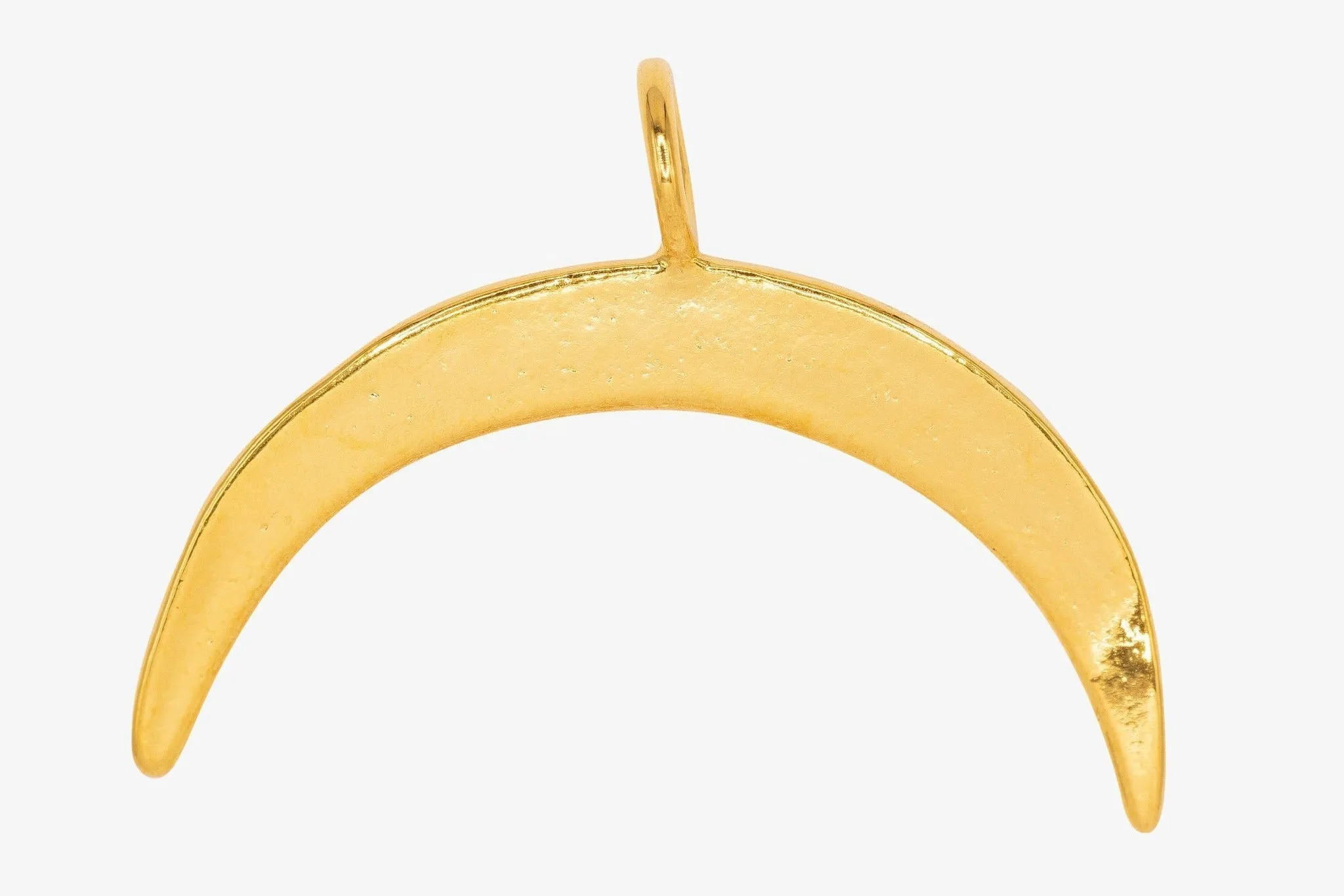 Thin Crescent Moon Wholesale Charm 14K Gold, Solid 14K Gold, 298G