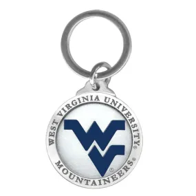 WEST VIRGINIA UNIVERSITY PEWTER KEYCHAIN